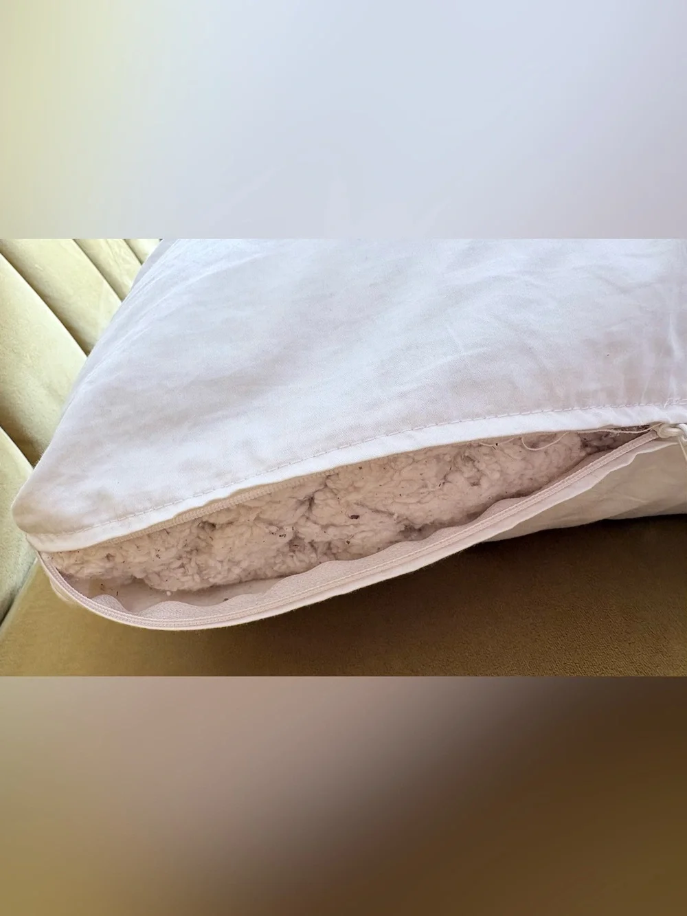 The Futon Shop Organic Cotton Buckwheat King Pillow 20x36 USA New In Case